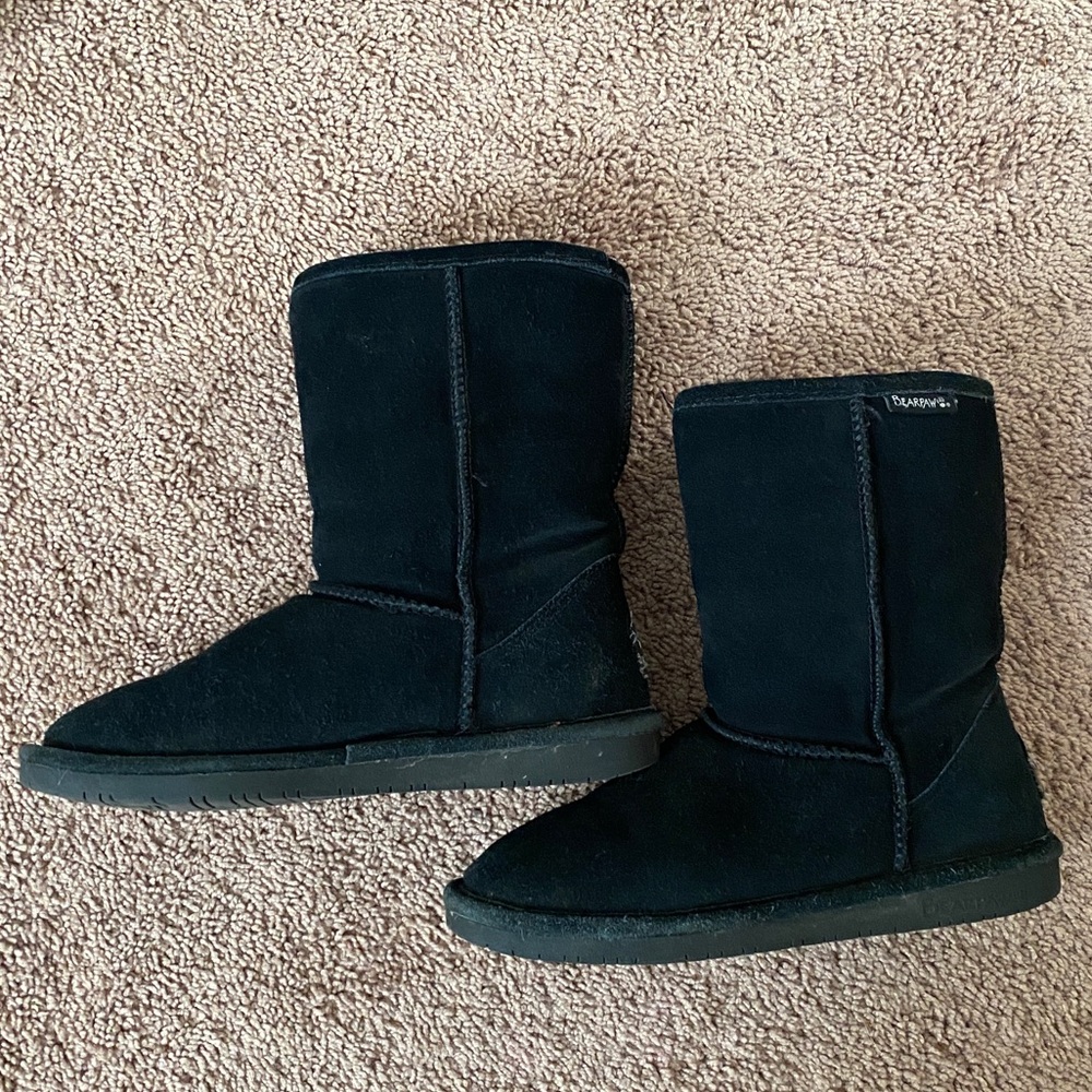Bearpaw Womens Boots Sheepskin Suede